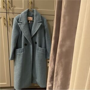 Elegant cozy chic BCBGeneration Cool Blue Coat